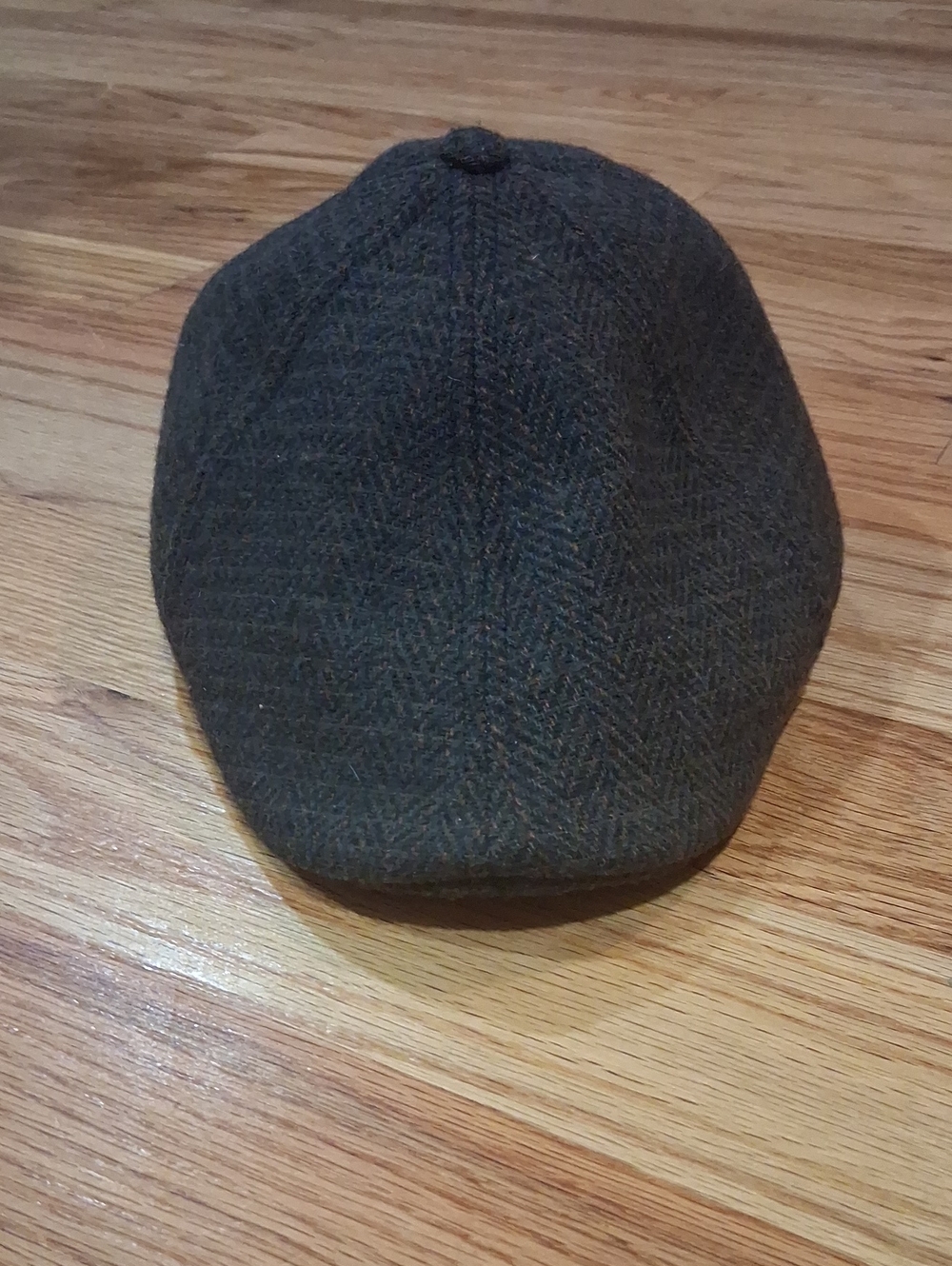 Goodfellow & Co Dark Brown Herringbone Flat Cap - Size M/L